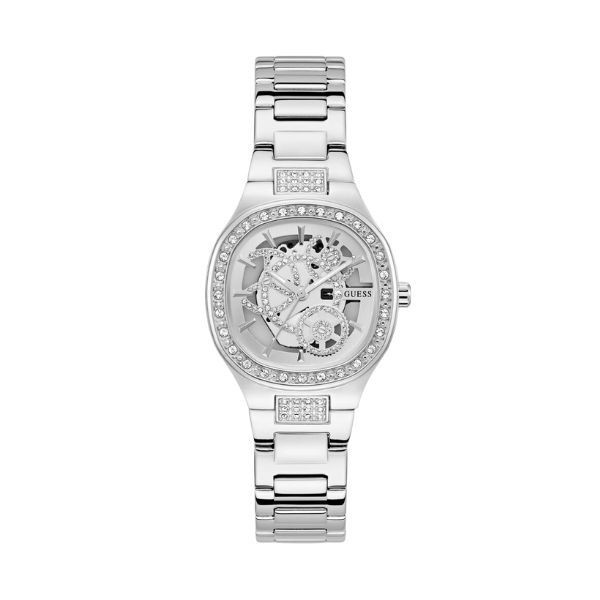 Reloj Guess Mujer Electra Acero Esfera Plata 32mm  Ref: GW0941L1
