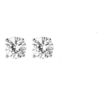Pendientes Luxenter Básico Plata De Ley 925 Con Circonita Brillante Acabados En Rodio  Ref: EH1360000