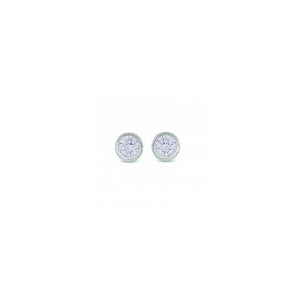 Pendientes Luxenter Chatón Circonita Plata De Ley Ref: EH1570000