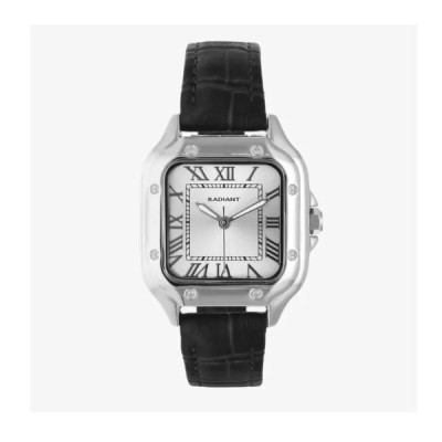 Reloj Radiant Chris Him Caballero Piel Negra Cuadrado 47,5mm Ref: RA676201