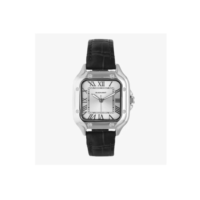 Reloj Radiant Chris Him Caballero Piel Negra Cuadrado 47,5mm Ref: RA676201 Reloj Radiant Chris Him Caballero Piel Negra Cuadrado 47,5mm Ref: RA676201