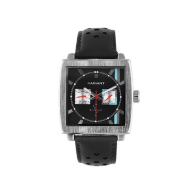 Reloj Radiant Steve Caballero Piel Negra Multifunción 46,5mm Ref: RA679704