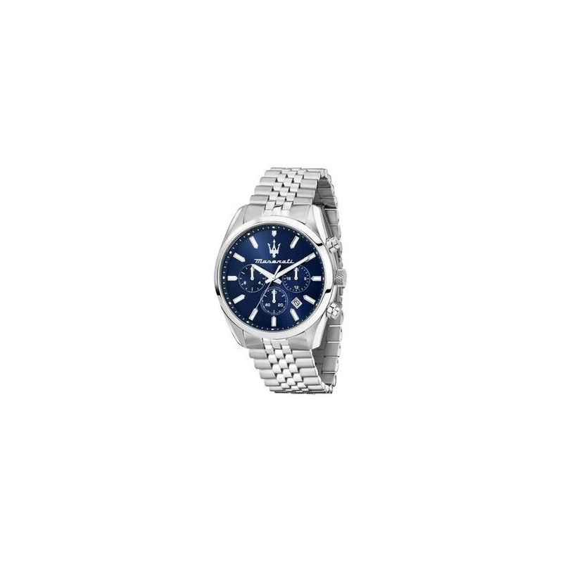 Reloj Maserati Caballero Attrazzione Acero Esfera Azul Cronógrafo 43mm Ref: R8853151025 Reloj Maserati Caballero Attrazzione Acero Esfera Azul Cronógrafo 43mm Ref: R8853151025