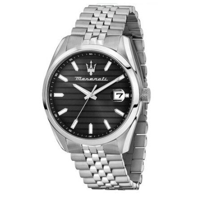 Reloj Maserati Attrazione Caballero Acero Esfera Negra 43mm Ref: R8853151026