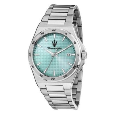 Reloj Maserati Caballero Velocitá Slim Acero Esfera Azul Claro 40mm Ref: R8853153002