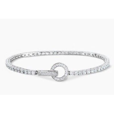 Pulsera Mabina Mujer Tennis Club Plata De Ley Con Circonitas Blancas Ref: 533050-M