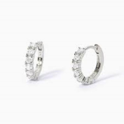 Pendientes Mabina Oricchini  Zoirré Plata De ley Con Circonitas Ref.563563