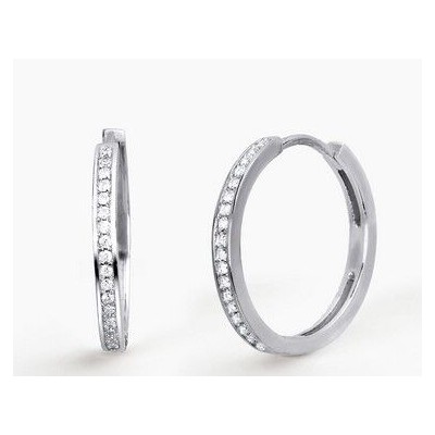 Pendientes Mabina Mujer Lumière Plata De Ley Con Circonitas Blancas Ref: 563221