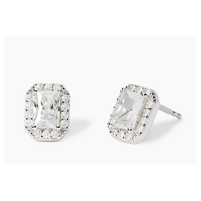 Pendientes Mabina Mujer Cool Or Rétro? Circonita Octogonal Plata De Ley Ref: 563849