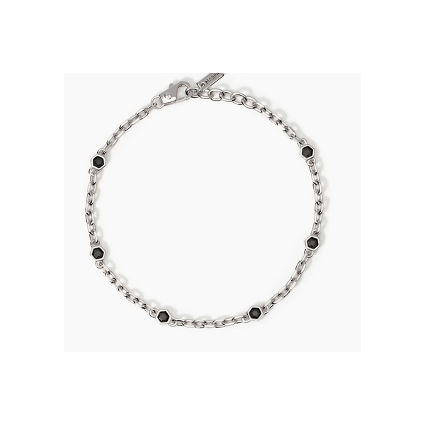 Pulsera Mabina Uomo Caballero City Square Plata De Ley Ref: 534002