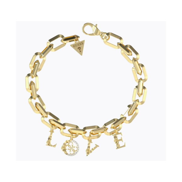 Pulsera Guess Mujer 4Love Acero Dorado Ref: JUBB05031JWYGS