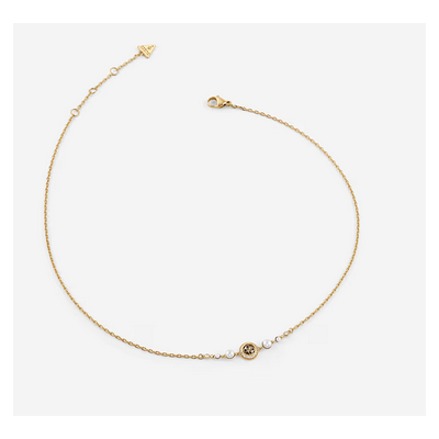 Collar Guess Mujer Majorelle Acero Dorado Ref: JUBN05377JWYGT-U