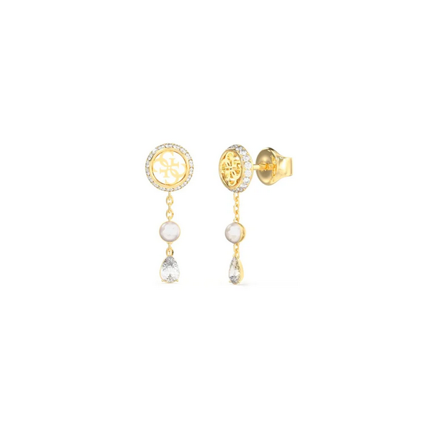 Pendientes Guess Mujer Tiny Pearl Acero Dorado Ref: JUBE05521JWYGT-U
