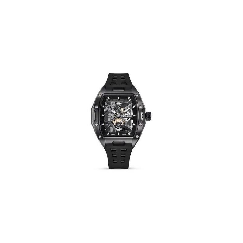 Reloj Police Caballero Gotham BATMAN Edición Limitada Caucho Negro, Acero Pavonado Negro 45mm Ref: PEWGM0075301 Reloj Police Caballero Gotham BATMAN Edición Limitada Caucho Negro, Acero Pavonado Negro 45mm Ref: PEWGM0075301