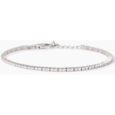 Pulsera Mabina Uomo Tennis Club Caballero Circonitas Blancas Plata De Ley  Ref: 533987