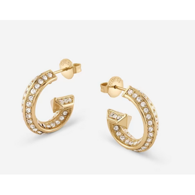 Pendientes Guess Mujer Crystal G Acero Dorado Ref: JUBE05444JWYGT-U