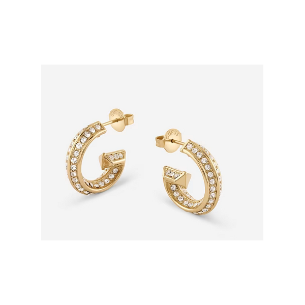 Pendientes Guess Mujer Crystal G Acero Dorado Ref: JUBE05444JWYGT-U