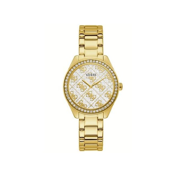 Reloj Guess Mujer Sugar Acero IP Dorado Esfera Logos 4G 37mm Ref: GW0001L2