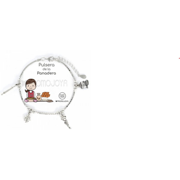 Colección Eres Lo Más Pulsera Eres Lo Mas Panadera Cadena Veneciana Rodiada Con Colgantes Ref: 9105689