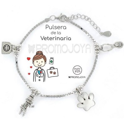 Pulsera Eres Lo Más Veterinaria Cadena Veneciana Rodiada Ref: 9105402