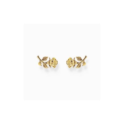 Pendientes Thomas Sabo Mujer Chapados En Oro Plata De Ley Rosa Roses Romance Ref: H2314-413-39