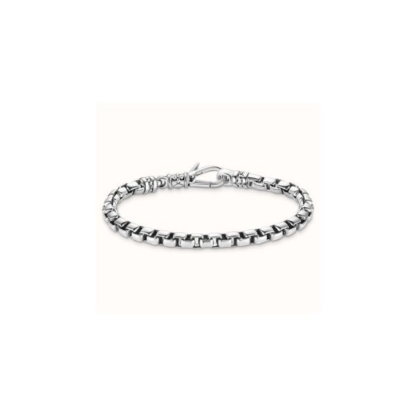Pulsera Thomas Sabo Caballero Caja Cadena Plata De Ley Ref: A2198-637-21-L18