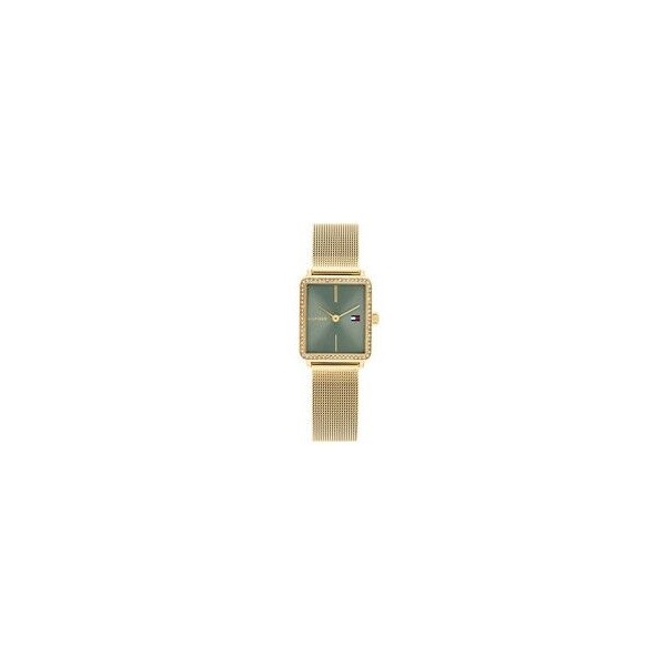 Reloj Tommy Hilfiger Mujer Tea De Malla Milanesa Acero IP Dorado 21mm Ref: 1782791