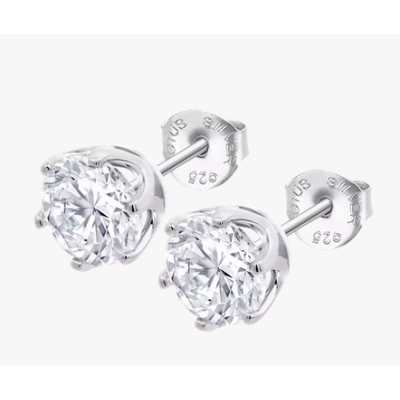 Pendientes Solitario Mujer Lotus Silver Circonita Blanca Plata De Ley Ref: LP3716-4/1