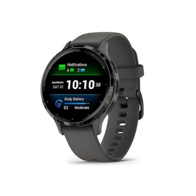 Reloj Garmin Venu 3S Health Fitness GPS Smartwatch bisel de acero con caja gris guijarro de 41 mm Ref. 010-02785-00