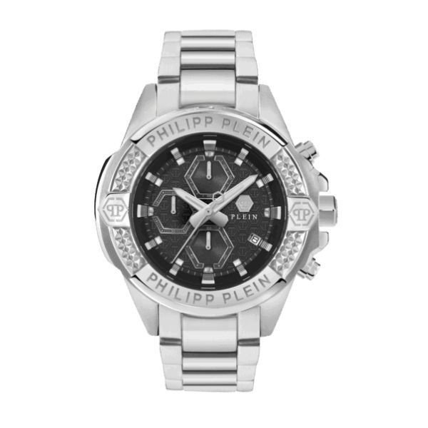 Reloj Philipp Plein The Skull Chrono, Negro, 44 mm, Ref. PWWFA0425