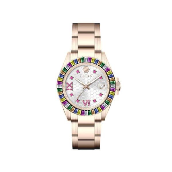 Reloj Philipp Plein Lady Empire, PVD Oro Rosa, Plata, 39 mm, Ref. PW2FA0425