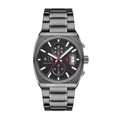 Reloj Armani Exchange Caballero Acero Pavonado Gunmetal Cronógrafo 40mm Ref: AX2823