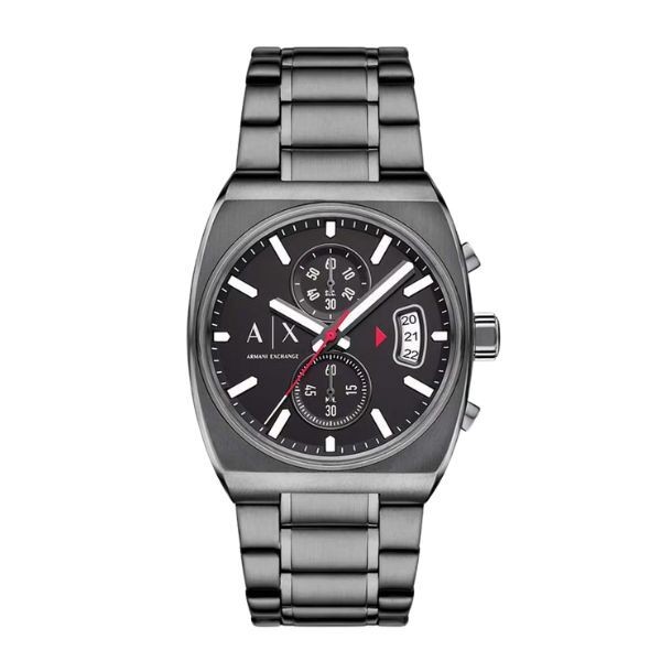 Reloj Armani Exchange Caballero Acero Pavonado Gunmetal Cronógrafo 40mm Ref: AX2823