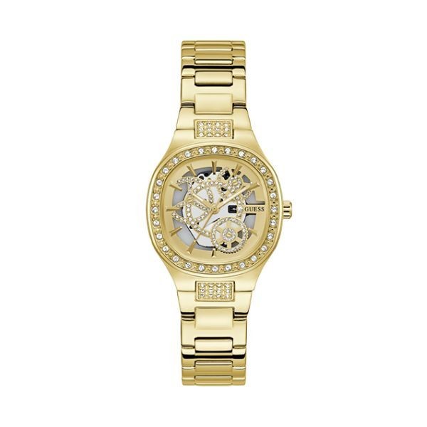 Reloj Guess Electra Mujer Acero IP Dorado Con Circonitas 32mm Ref: GW0941L2