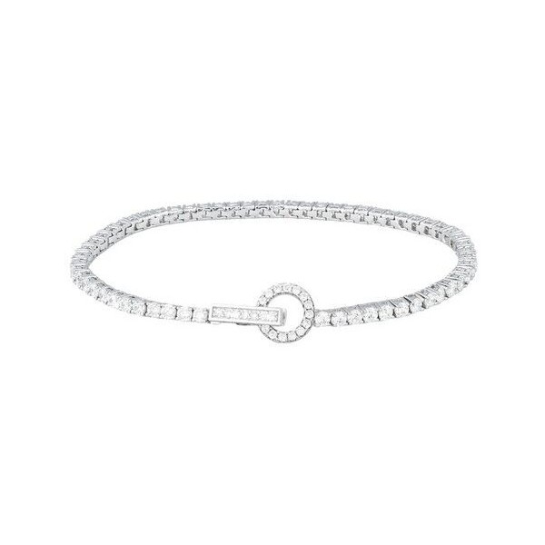 Pulsera Mabina Mujer Tennis Club Plata De Ley Con Circonitas Blancas Ref: 533050-17