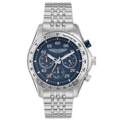 Reloj Aston Martin Fórmula 1 Plateado y Azul Cronógrafo Hombre Ref: MTRS1F503