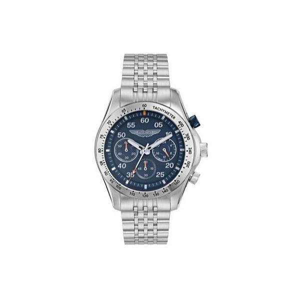 Reloj Aston Martin Fórmula 1 Plateado y Azul Cronógrafo Hombre Ref: MTRS1F503