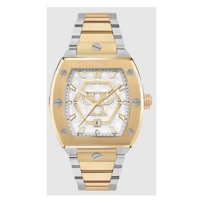 Reloj Philipp Plein The Hexagon Phantom De Acero Y Correa Bicolor Oro Ref:PWPUA0925