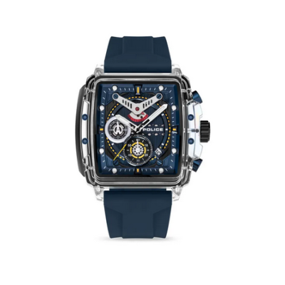 Reloj Police Caballero Clout Chronograph Blue 43mm Ref: PEWGO0052403