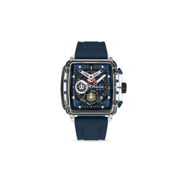 Reloj Police Caballero Clout Chronograph Blue 43mm Ref: PEWGO0052403
