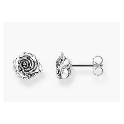 Pendientes Thomas Sabo Mujer Midnight Rose Plata De Ley Ref: H2323-637-21