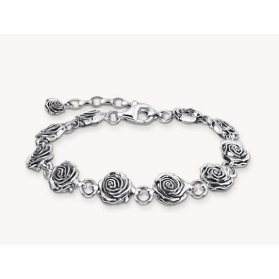 Pulsera Thomas Sabo Midnight Rose Plata De Ley Ref: A2197-637-21-L19V