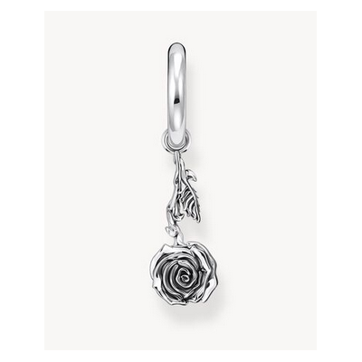 Aros Thomas Sabo Con Colgante Midnight Rose Plata De Ley Ref: CR756-637-21