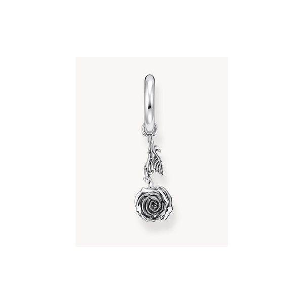 Aros Thomas Sabo Con Colgante Midnight Rose Plata De Ley Ref: CR756-637-21