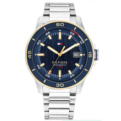 Reloj Tommy Hilfiger Caballero Remy Acero Esfera Azul Diseño Submarinista 43mm Ref: 1792229