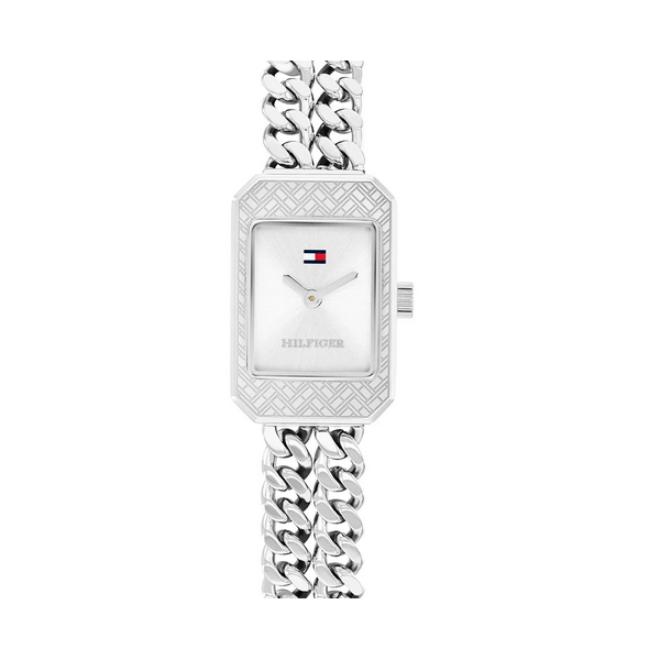 Reloj Tommy Hilfiger Mujer Sarah Acero Tipo Brazalete Doble Cadena 16mm Ref: 1782841