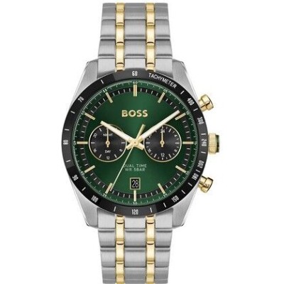 Reloj Boss Caballero Tourmaster Cuarzo Acero Con Doble Uso Horario, Fecha y Esfera 24 horas 41mm Ref: 1514287