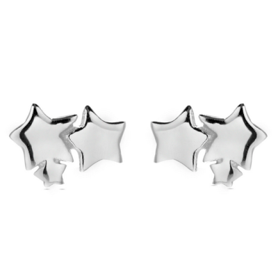 Pendientes Luxenter Essential Estrellas Plata De Ley Acabados En Rodio Ref: EZ06999900