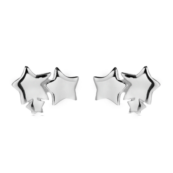 Pendientes Luxenter Essential Estrellas Plata De Ley Acabados En Rodio Ref: EZ06999900