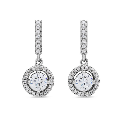 Pendientes Luxenter Gusu Plata De Ley Con Circonita Brillante Acabados En Rodio Ref: EG0640000